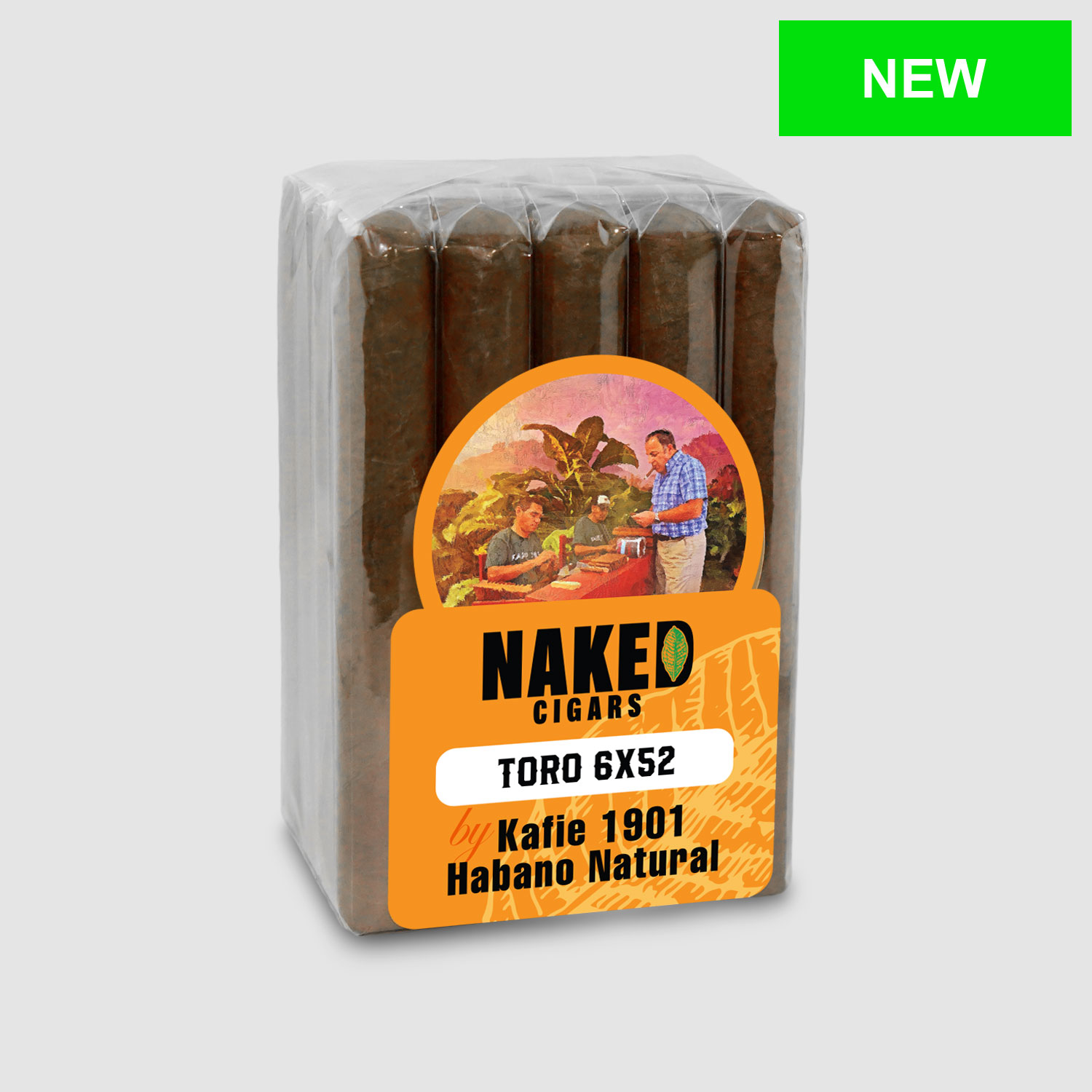 Naked Cigars By Kafie 1901 Habano Natural Bundle Mediumfiller