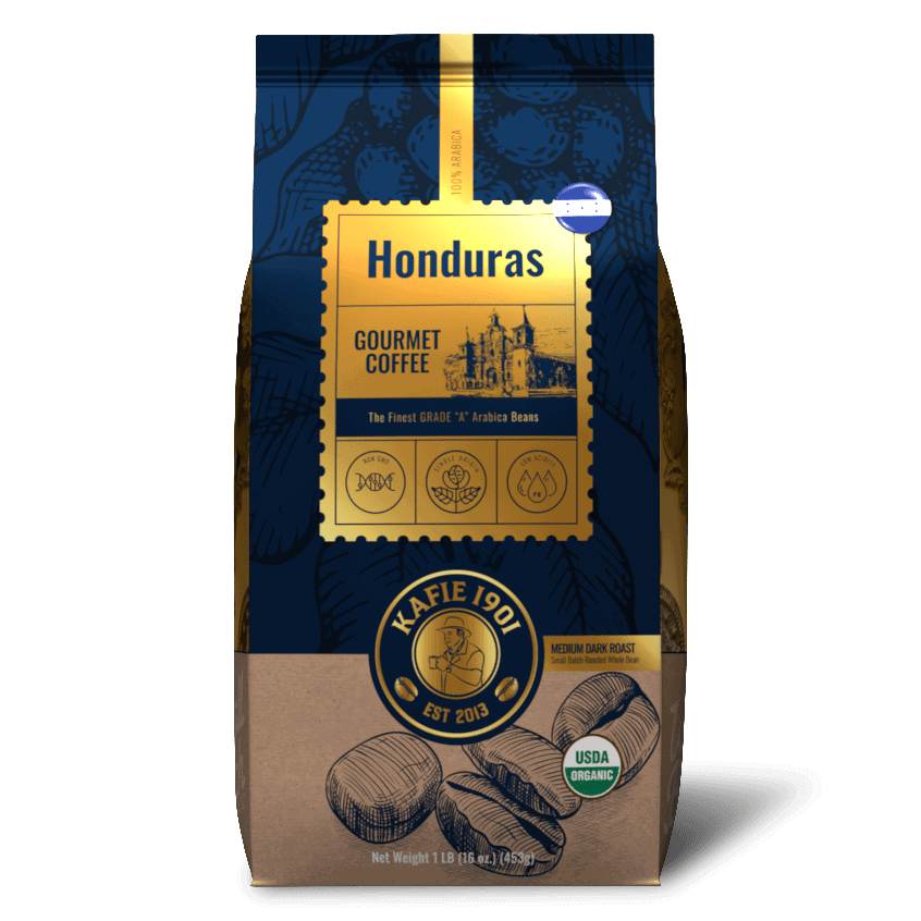 Kafie 1901 Honduras Organic Coffee — 1 lb whole bean bag