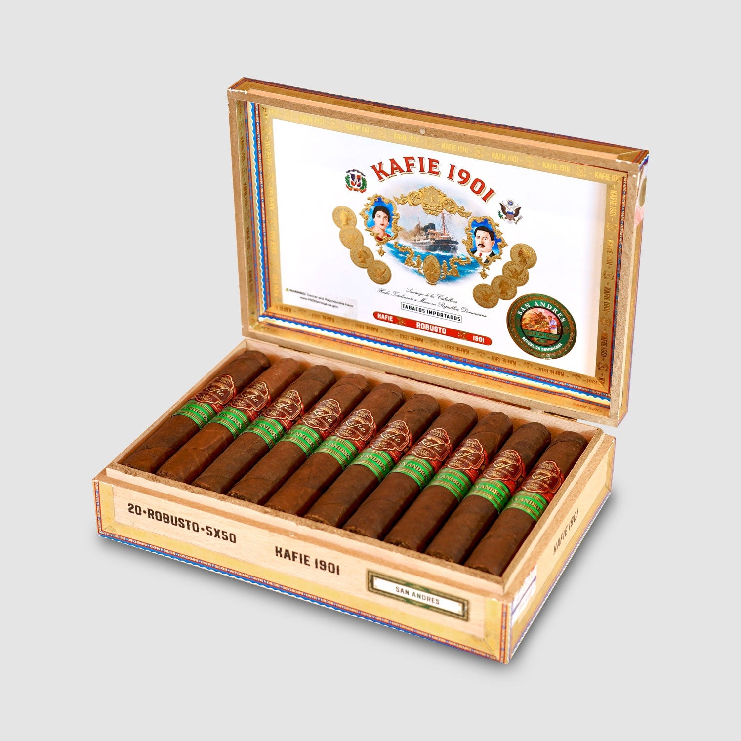 Kafie 1901 San Andres box open
