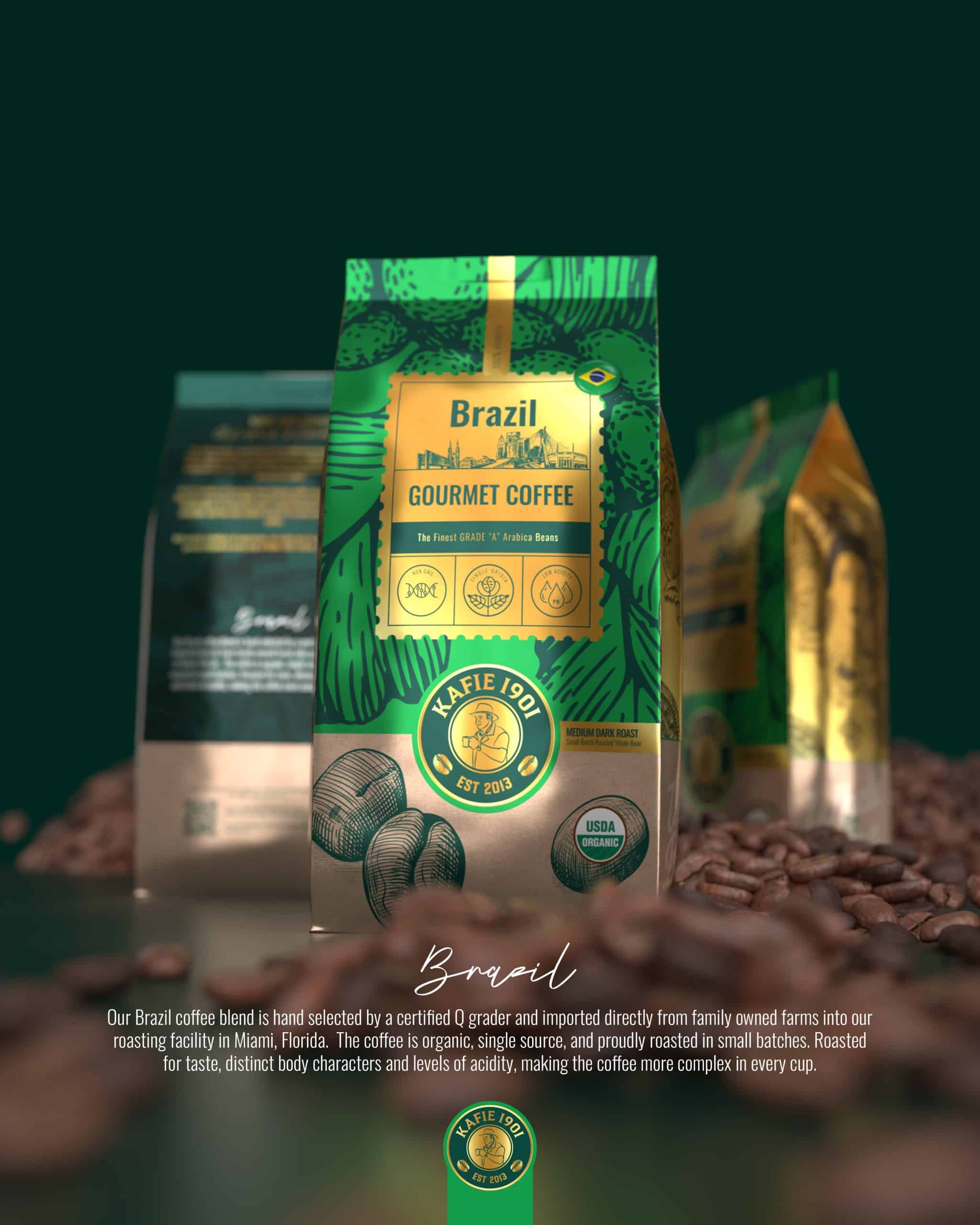 Kafie 1901 Sumatra & Brazil Coffee and Cigar Pairing Set with Tony's Chocolonely