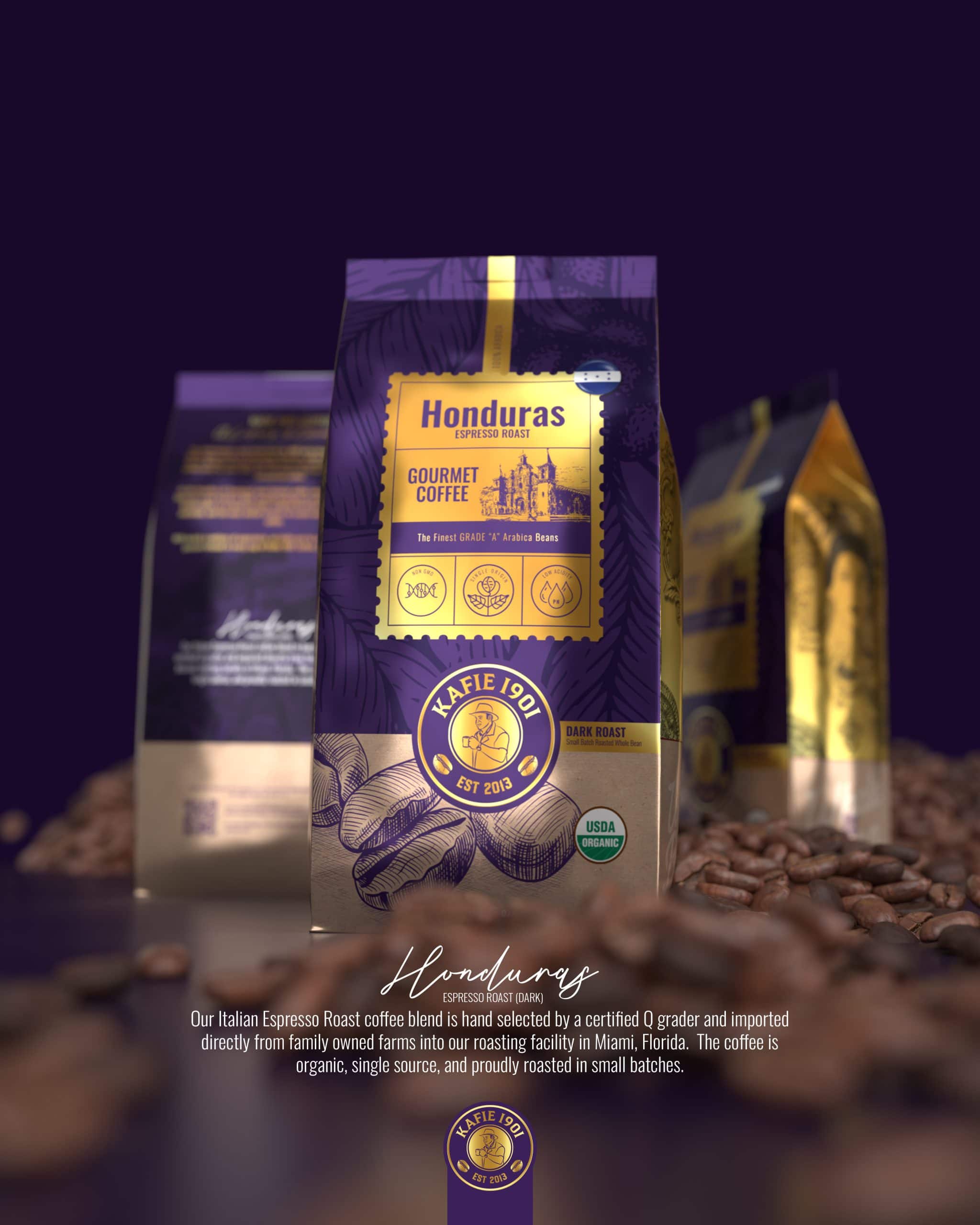 Kafie 1901 Honduras Coffee & Cigar Pairing Set with Tony's Chocolonely