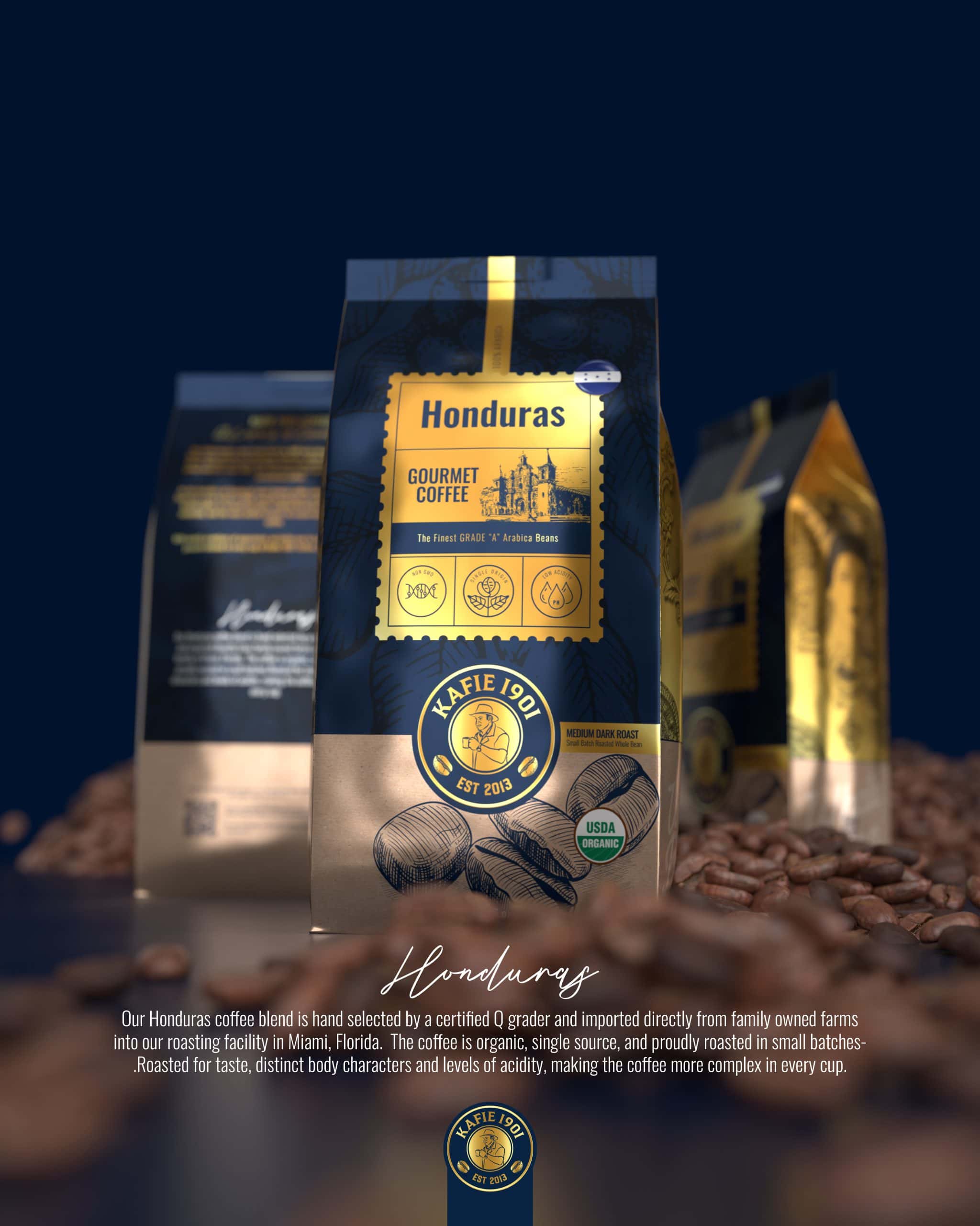 Kafie 1901 Honduras Coffee & Cigar Pairing Set with Tony's Chocolonely