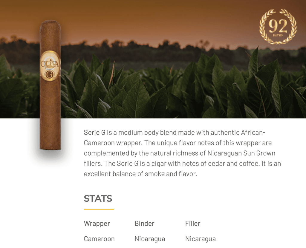 Oliva Serie G Aged Cameroon Toro