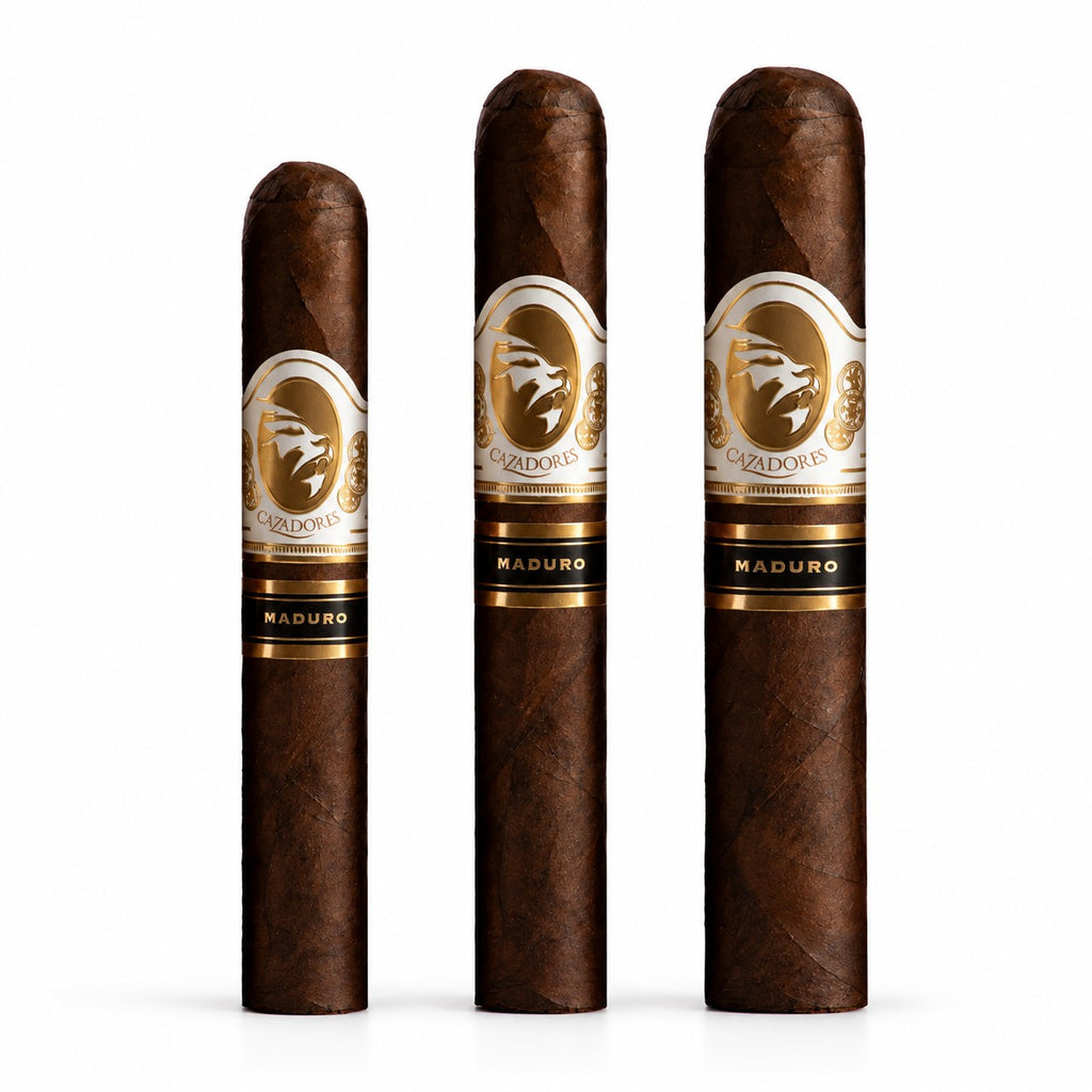 La Aurora Cazadores Maduro cigars in Robusto, Toro and Gordo sizes